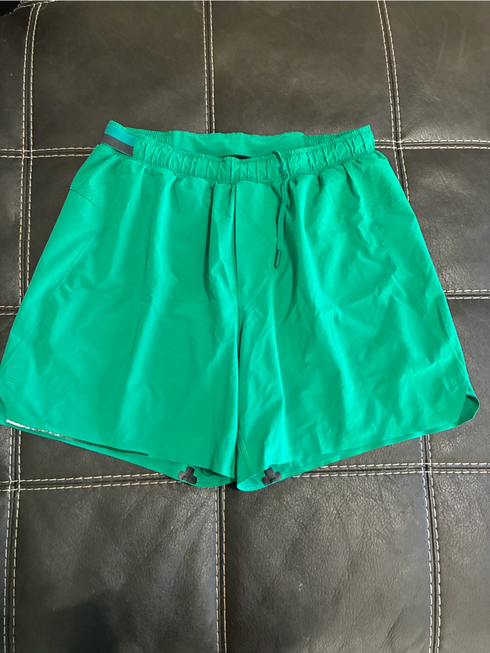 Green Lululemon Running Shorts